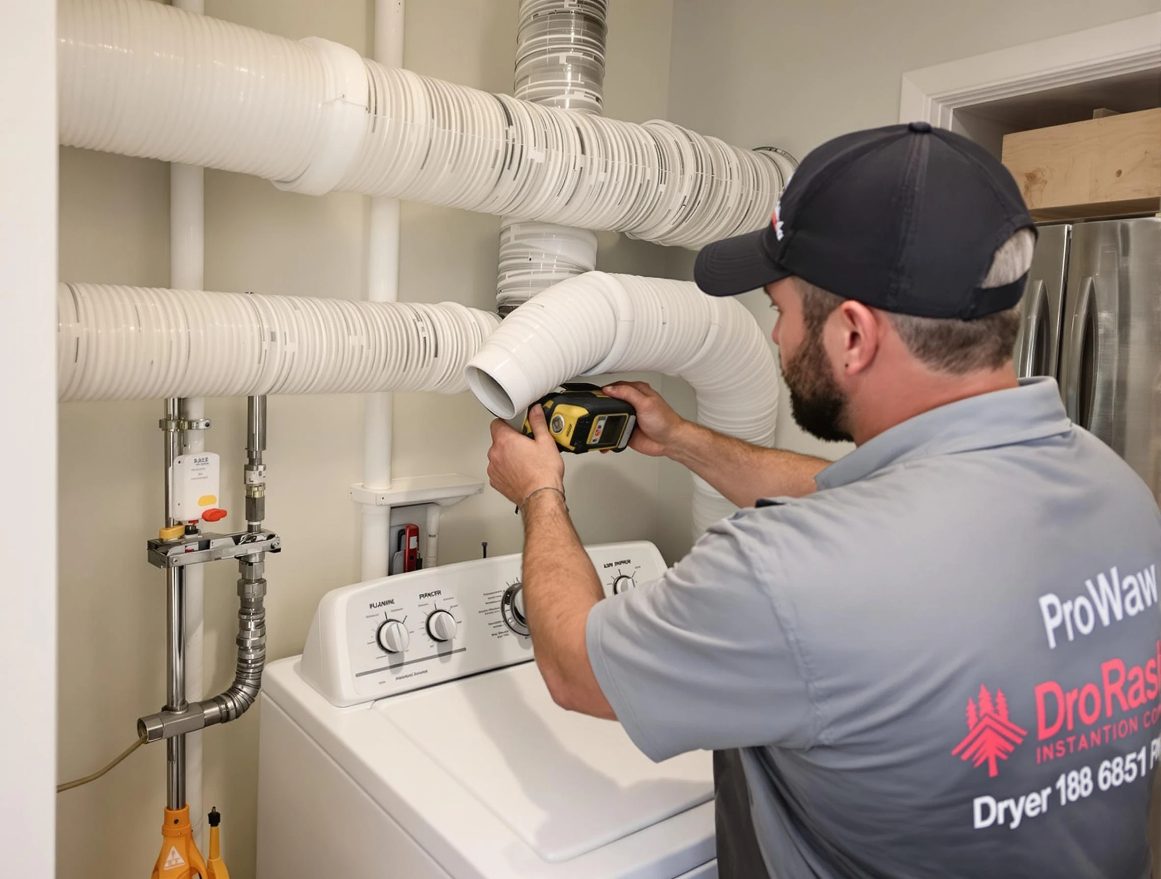 Professional dryer vent hose installation by Scott Dryer Vent Cleaning in Scott